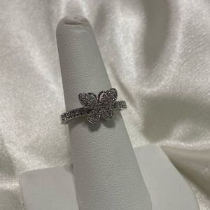 Silver Butterfly Ring